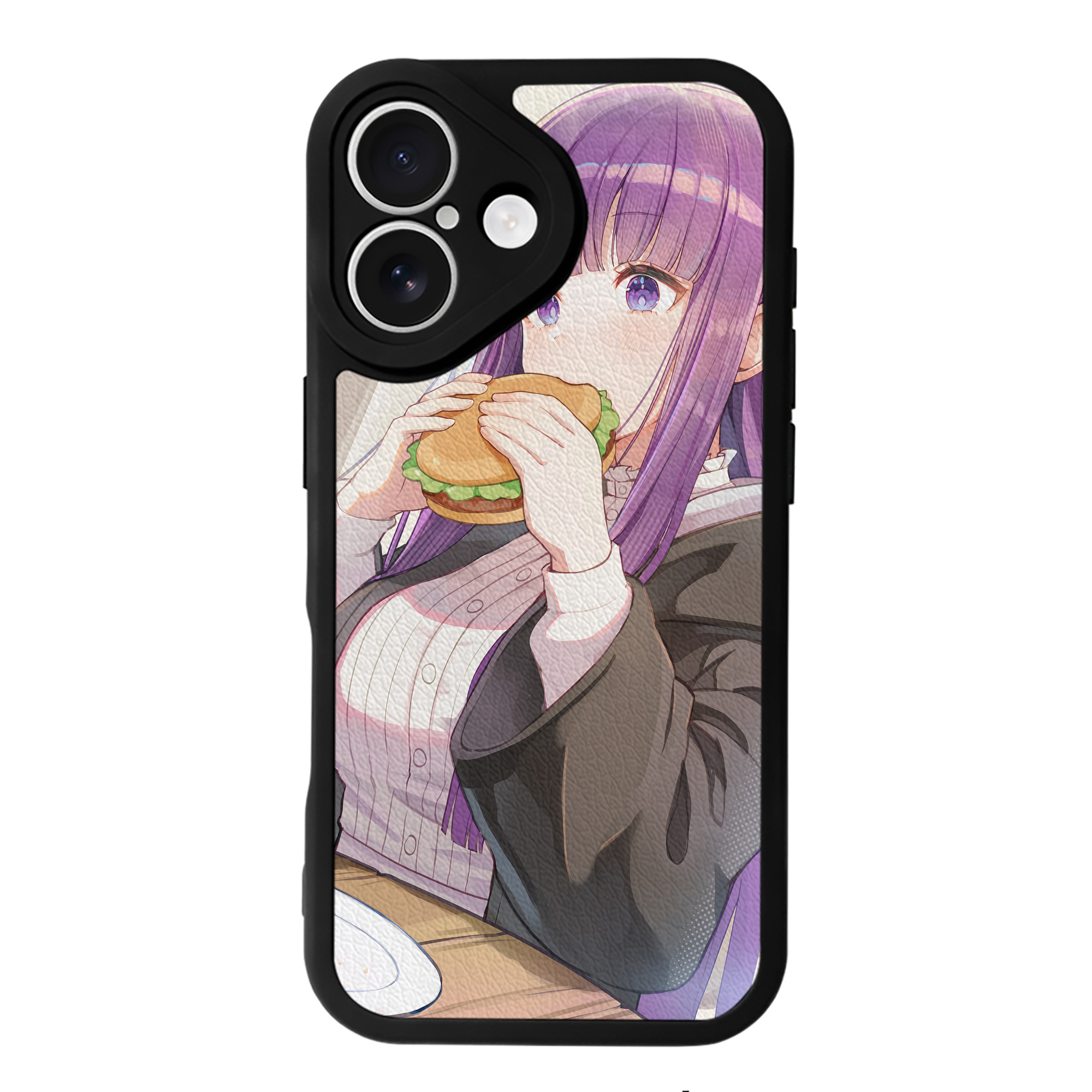 （画像用） 葬送のフリーレン Frieren 【iPhone 16シリーズ対応】シリコンスマホケース（レザー調） 材質：シリコン